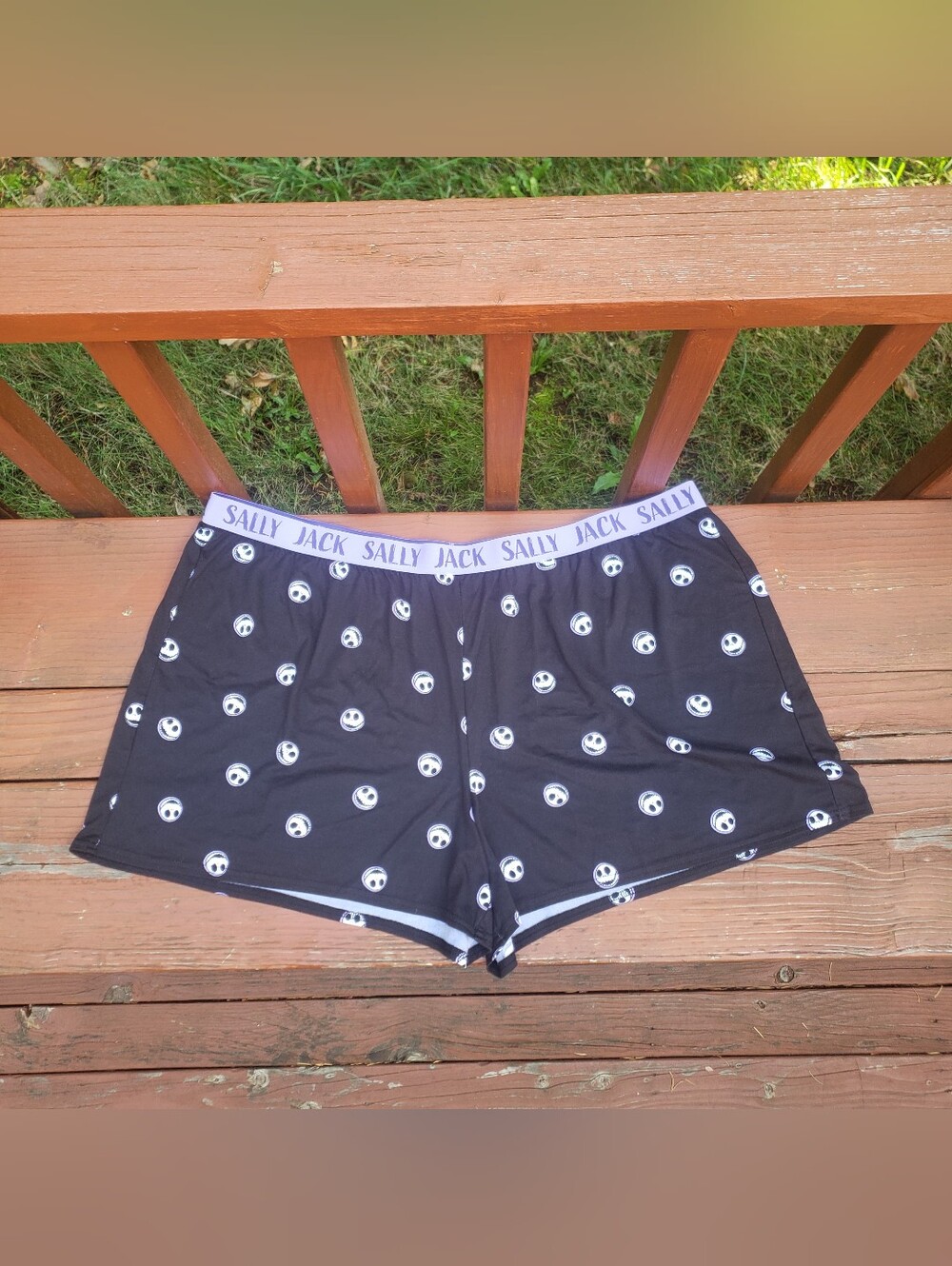 Disney Nightmare Before Christmas Sleepwear Shorts 3X (22W-24W) - Jack Faces